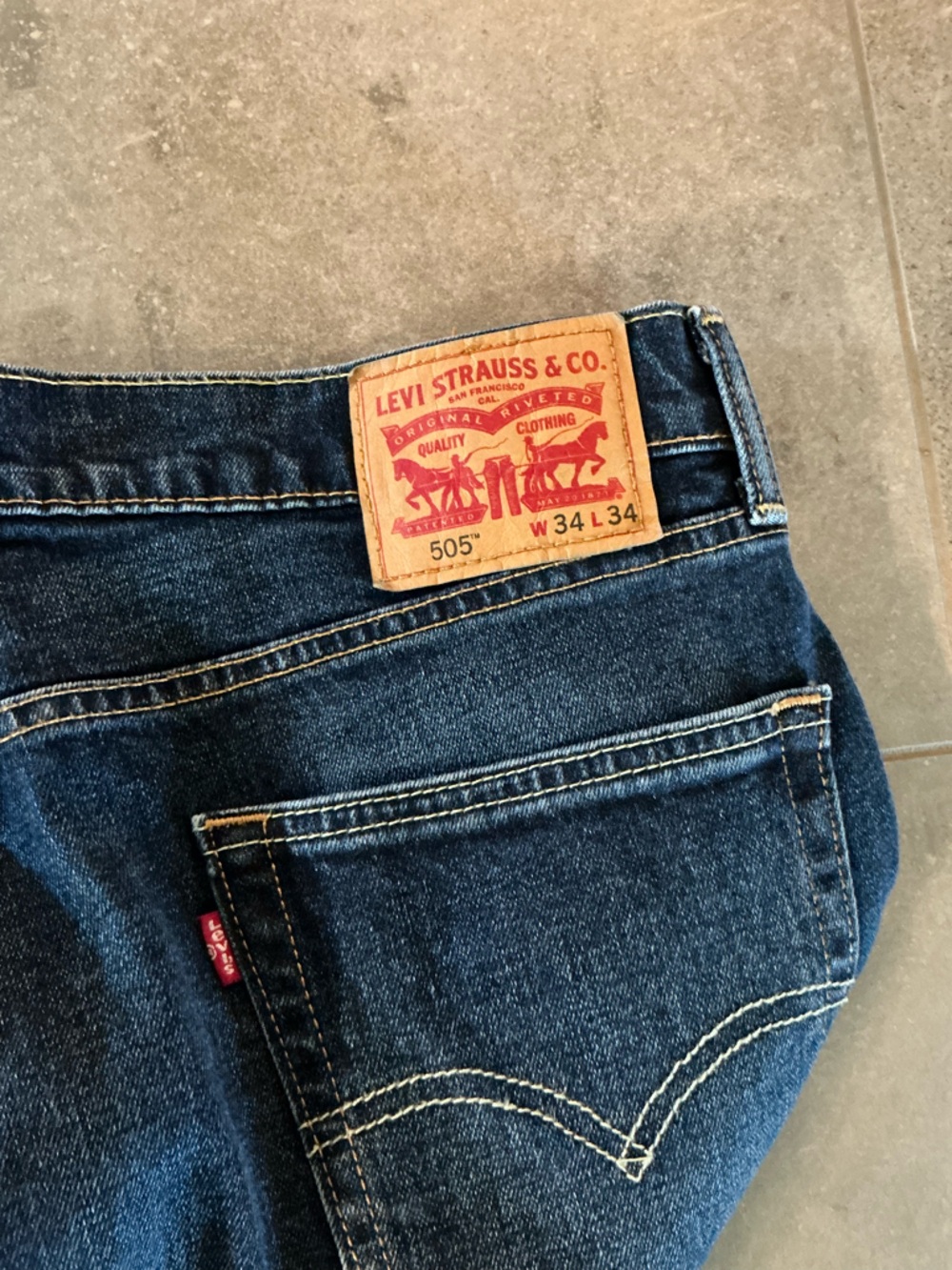 Levi's 505 Navy Blue Denim Jeans